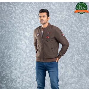 MENS BOMBER- SEAL BROWN