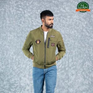 MENS BOMBER- OLIVE