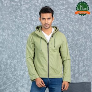 MENS TWILL JACKET- LIGHT GREEN