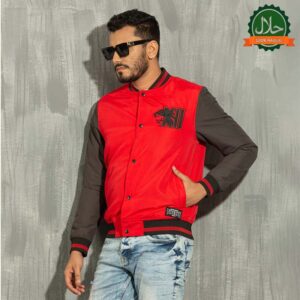 Mens Bomber- Red/Black