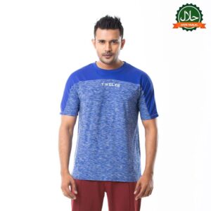 Men's Royal Blue Print T-Shirt