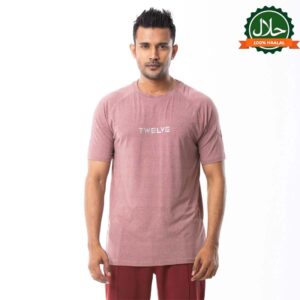 Men's White-Red Activewear T-Shirt