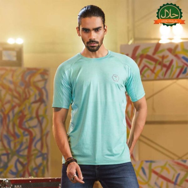 MENS T- SHIRT-MINT GREEN