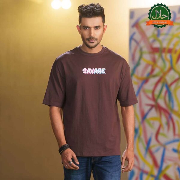 Men's Brown Oversize T-Shirt