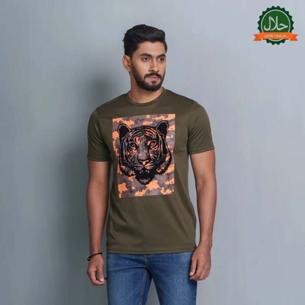 Men’s Olive Cotton T-Shirt