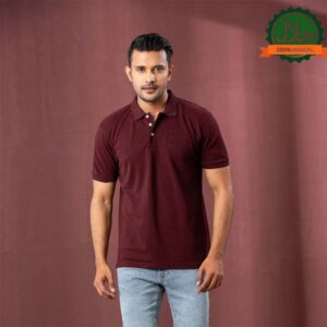 MENS POLO-MAROON