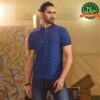 Men's Blue Print Polo