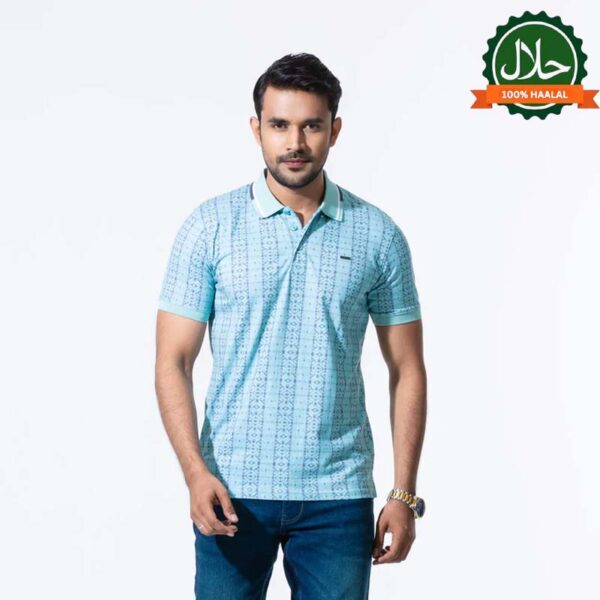 Mens Pastel Green Polo T-Shirt