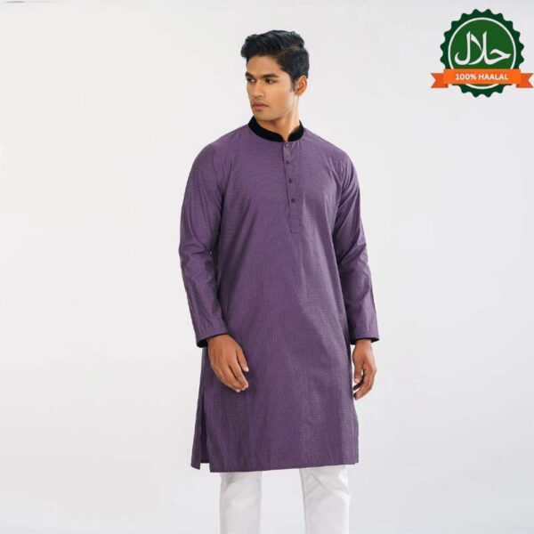 Men's Purple Panjabi