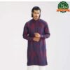 Men's Maroon Basic Panjabi