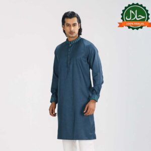 Men's Dark Teal Premium Panjabi