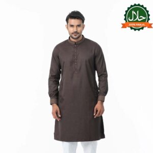 Mens Deep Beige Premium Panjabi