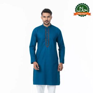 Mens Blue Karchupi Panjabi