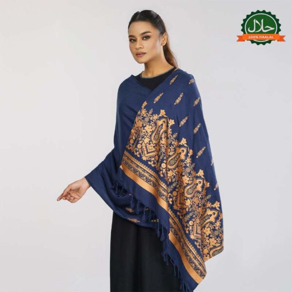 Womens Blue Shawl