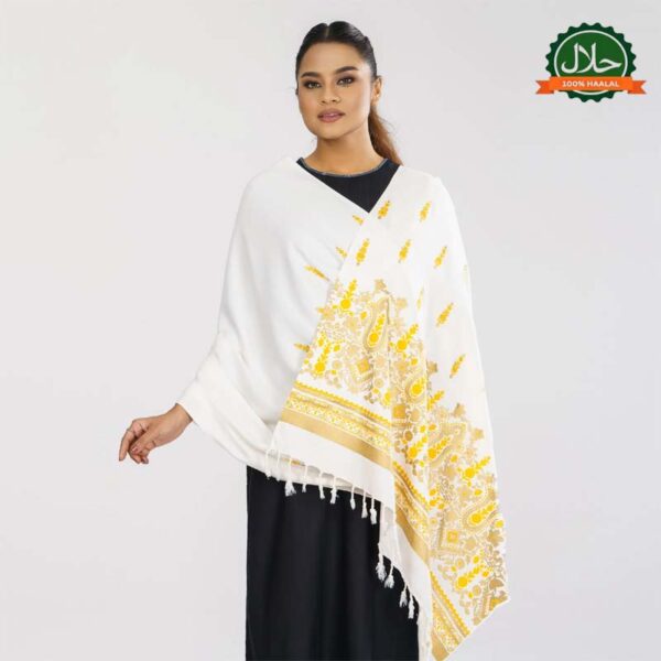 Womens White Shawl