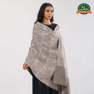 Womens Charcoal Cotton Shawl