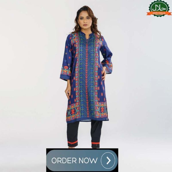 Womens Navy Ethnic Kurti