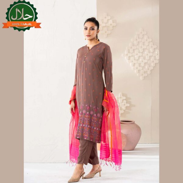 Womens Mauve Ethnic Set