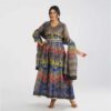 Women’S Ethnic Multi Color Gown