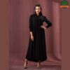 Womens Black Georgette Dress