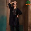 Women Ethnic Black Fusion Kurti