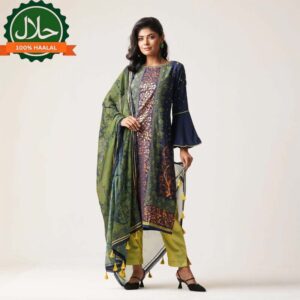 Womens Ethnic 3Pcs-Green