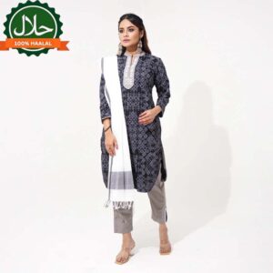 Women Black & White Ethnic 3-Piece Set