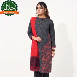 Women Black & Red Ethnic 3-Piece Set