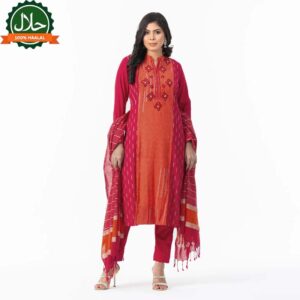 Womens Ethnic Red 3-Piece Set