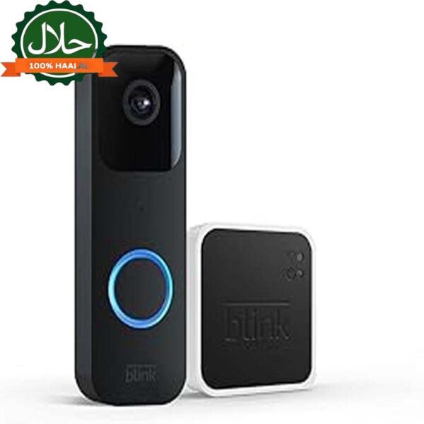 Blink Video Doorbell (newest model) + Sync Module 2 | Two-year battery life, Two-way audio, HD video, motion and chime app alerts and Alexa enabled — wired or wire-free (White)