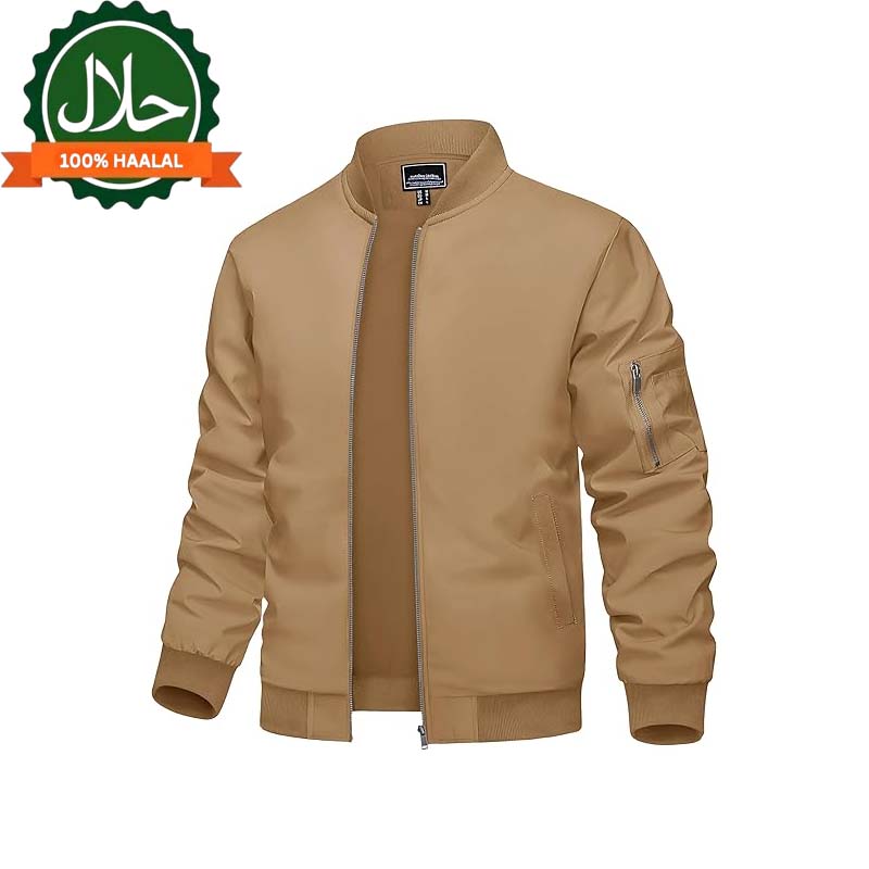 Men's Bomber Jacket Lightweight Casual Spring Fall Windbreaker