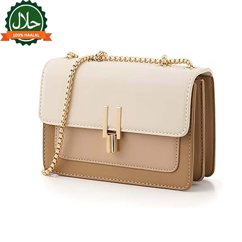 Color-Block Crossbody Bags for Women Leather Cross Body Purses Cute Designer Handbags